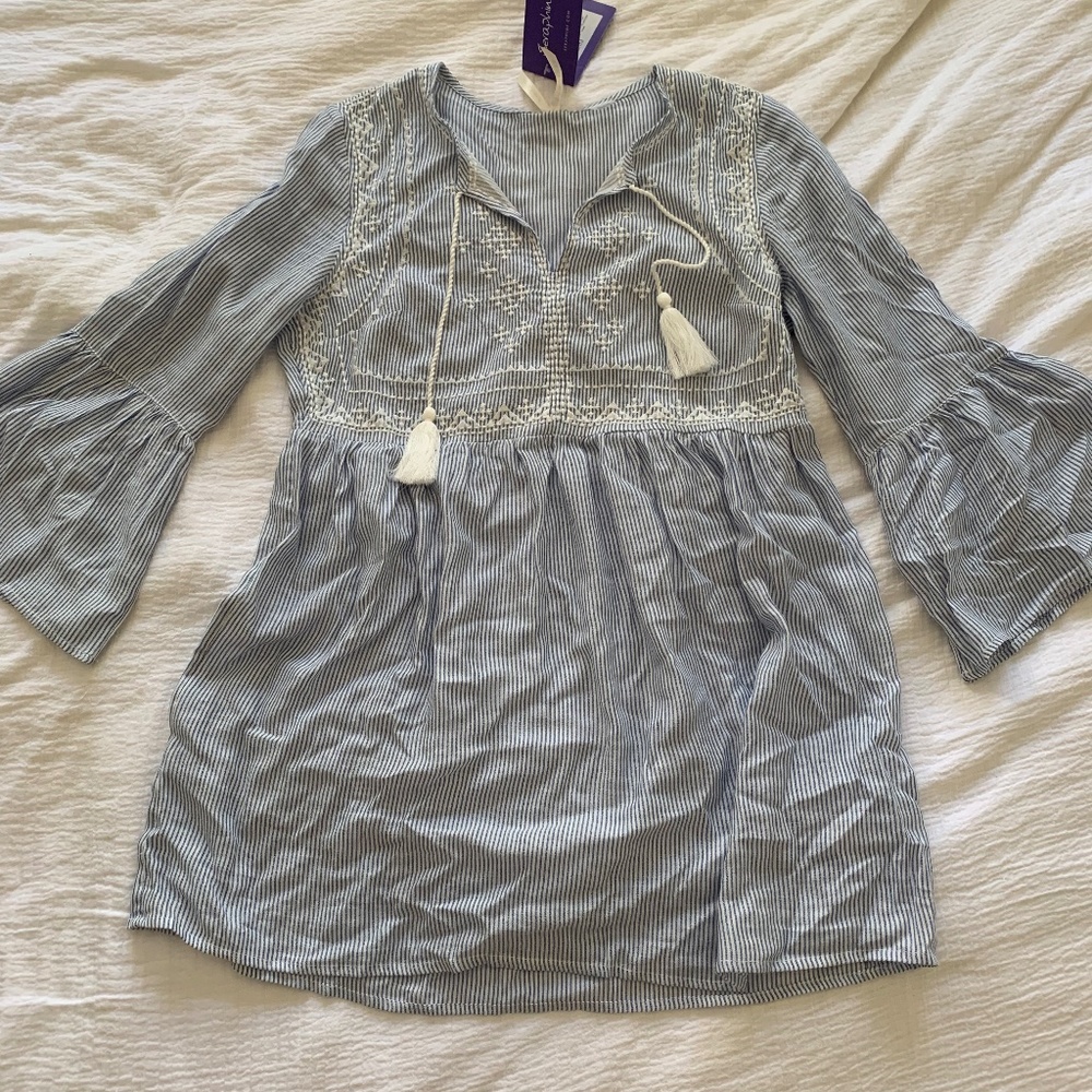 Seraphine Embroidered Tie Front Top